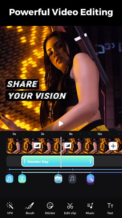 gocut glowing video editor pro mod apk