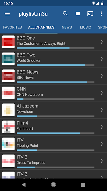 iptv pro apk channel list